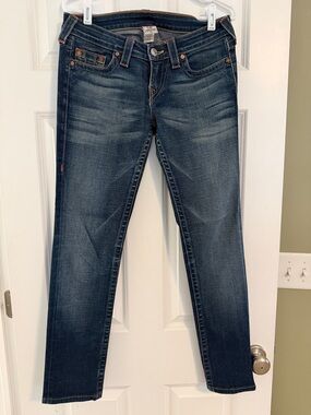 True Religion Women's Dark Blue Skinny Jeans